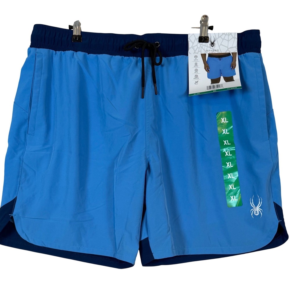Spyder Active Mens •XL• Performance Shorts ProWeb NEW UPF Swim Shorts Surf Trunk